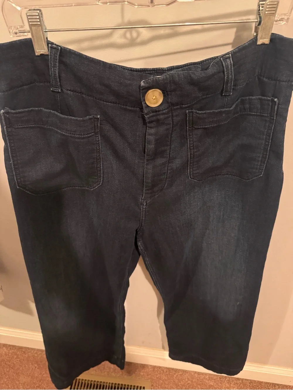 Maeve The Colette Knit High-Rise Wide-Leg Jeans - Size 32 - Picture 4 of 9